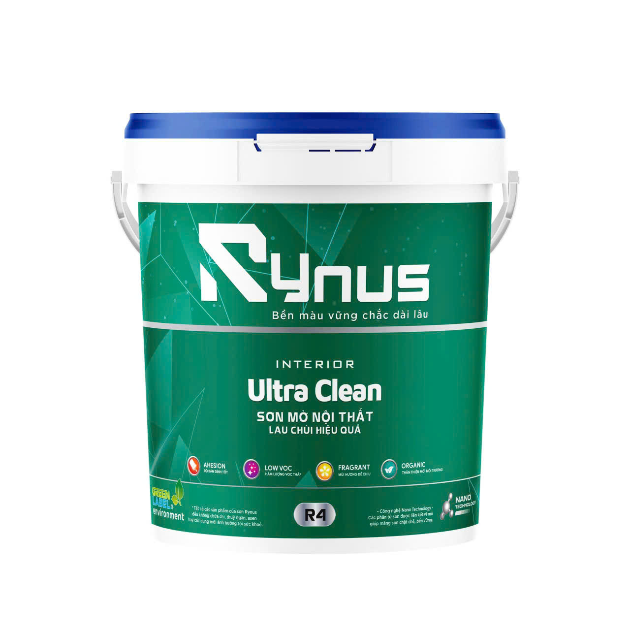 Sơn Mờ Nội Thất Lau Chùi Hiệu Quả Rynus Ultra Clean